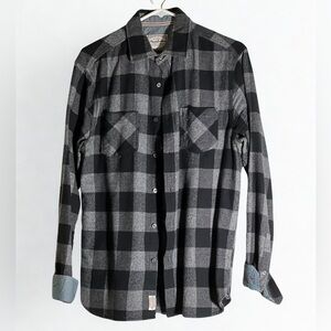 Casual Black and Gray Button Down Shirt in great Condition